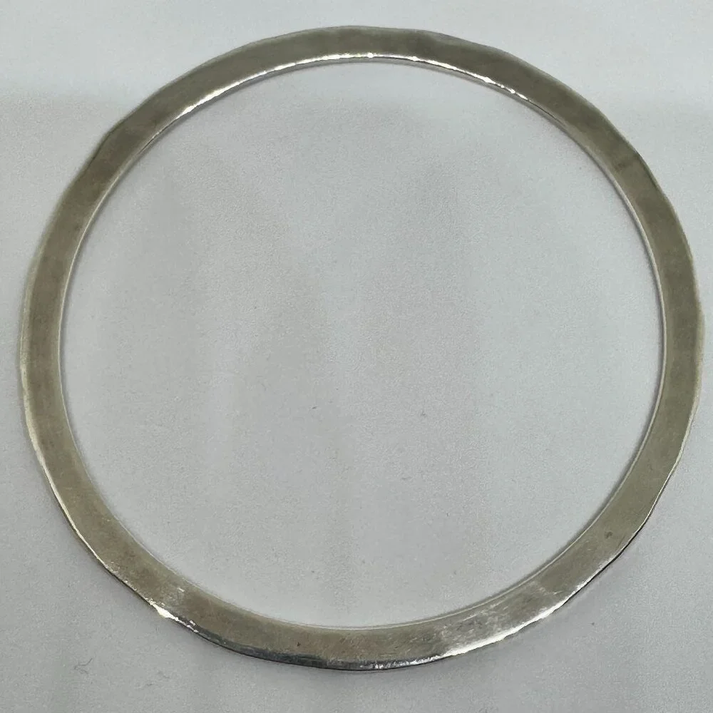Hammered Sterling Silver Bangle - Picture 1 of 4